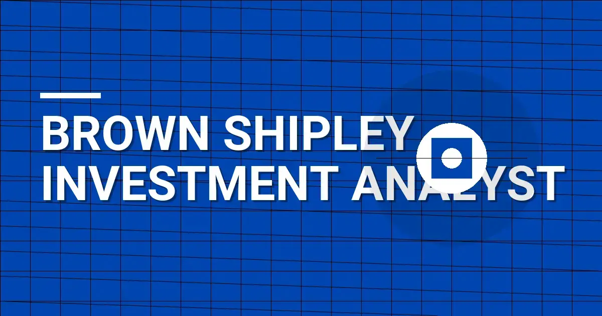 Brown Shipley Investment Analyst