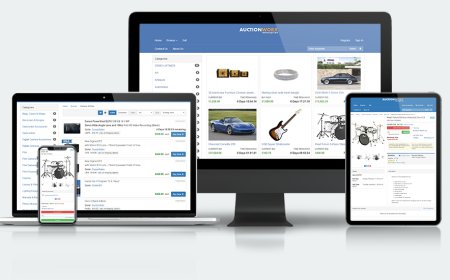 What a design template for a real estate auction website should look like